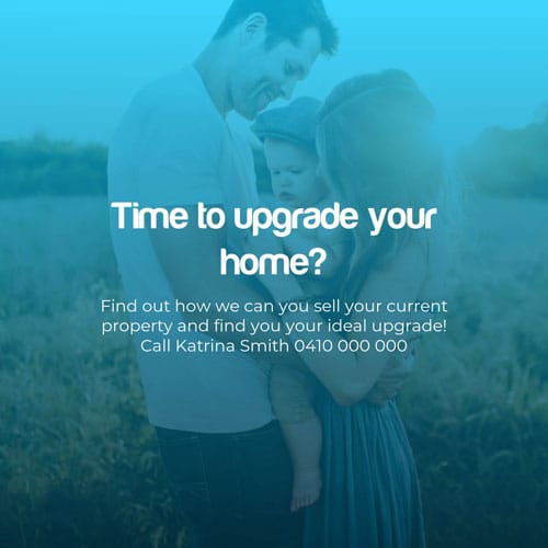 Agent graphic reading Time to upgrade your home?